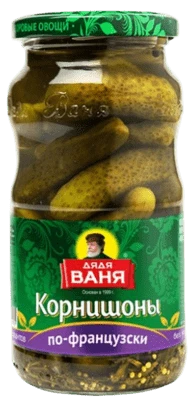 Корнишоны консервированные По-французски 460 г Дядя Ваня