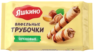 Трубочки вафельные Ореховые 190 г Яшкино