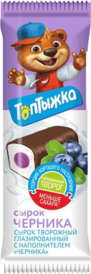 Сырок глазированный с черникой 12% 40 г Топтыжка
