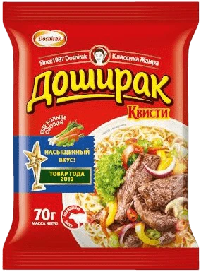 Лапша быстрого приготовления Доширак Квисти со вкусом говядины 70 г