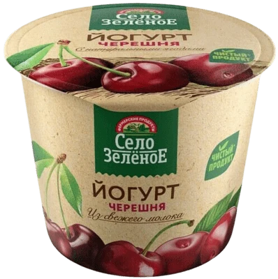 Йогурт с черешней 3,5% 120 г Село Зелёное