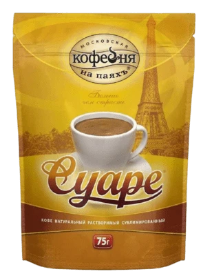 Кофе растворимый Суаре 75 г Московская кофейня на паяхъ