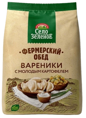 Вареники с молодым картофелем 700 г Село Зелёное