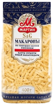 Макароны Спирали №1 400 г Мартин