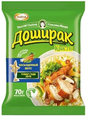 Лапша быстрого приготовления Доширак Квисти со вкусом курицы 70 г