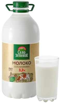 Молоко 3,2% 2 кг Село Зелёное