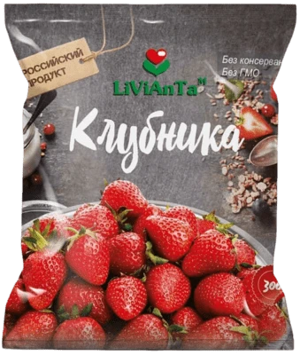 Клубника замороженная 300 г ЛиВиАнТа