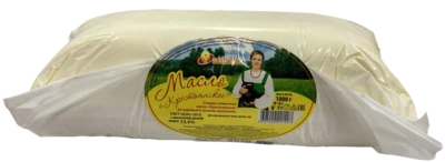 Масло сладкосливочное несоленое Крестьянское 72,5% 1 кг Родная Любава