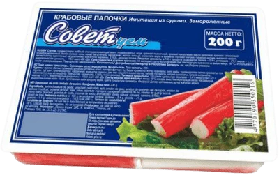 Крабовые палочки замороженные СОВЕТуем 200 г VICI