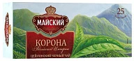 Чай черный Корона Российской империи 25 пакетиков Майский