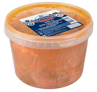 Мясо для шашлыка из свинины в маринаде кат. Б замороженное 2 кг Восточный Мясо для шашлыка из свинины в маринаде кат. Б замороженное 2 кг Восточный