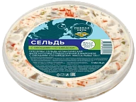 Пресервы Сельдь По-шведски в майонезе с овощами 200 г Рыбная сеть