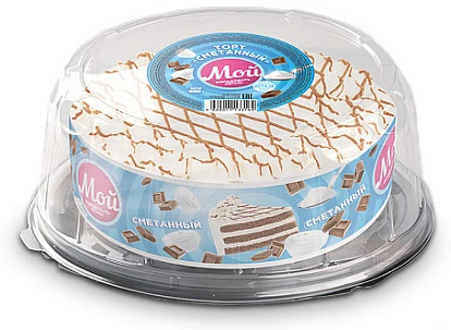 Замороженный торт Сметанный 650 г Мой