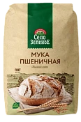 Мука пшеничная хлебопекарная высшего сорта 2 кг Село Зелёное