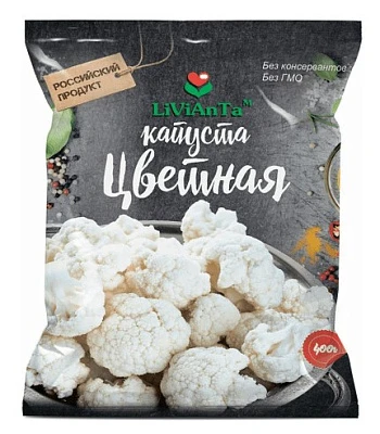Цветная капуста замороженная 400 гЛиВиАнТа