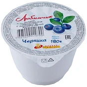 Йогурт с черникой 2,5% 180 г Родная Любава