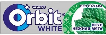 Жевательная резинка Орбит Нежная мята 13,6 г