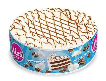 Замороженный торт Сметанный 650 г Мой