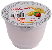 Йогурт клубника-банан-злаки 2,5% 180 г Родная Любава