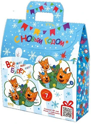 Сладкий новогодний подарок Три кота 650 г Империя вкуса