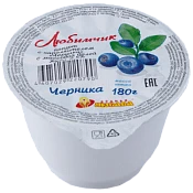 Йогурт с черникой 2,5% 180 г Родная Любава