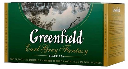 Чай черный Гринфилд Эрл Грей Фэнтези 25 пакетиков