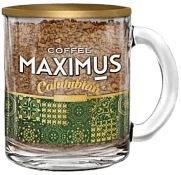 Кофе сублимированный в стеклянной кружке Максимус Колумбиан 70 г