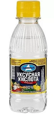 Кислота уксусная пищевая 70% 168 мл Адмирал
