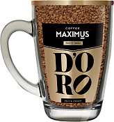Кофе сублимированный в стеклянной кружке Максимус Д'ОРО 70 г