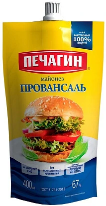 Майонез Провансаль 67% 400 мл Печагин