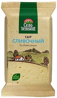 Сыр Сливочный 50% 200 г Село Зелёное