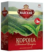 Чай черный Корона Российской империи 100 пакетиков Майский