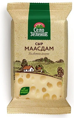 Сыр Маасдам 45% 180 г Село Зелёное