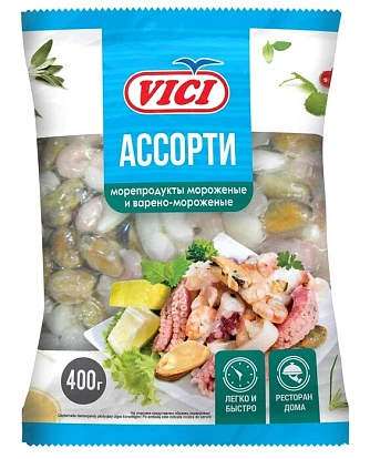 Ассорти из морепродуктов 400 г VICI