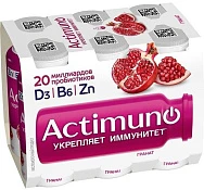 Продукт кисломолочный Актимуно с гранатом 1,5% 6х95 г