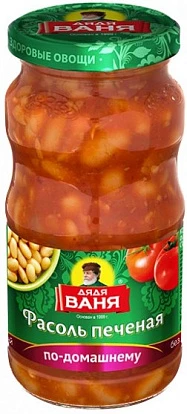 Фасоль печеная По-домашнему 480 г Дядя Ваня