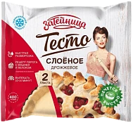 Тесто слоеное дрожжевое Затейница 400 г Союзпищепром