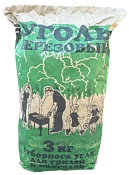 Уголь древесный березовый 3 кг