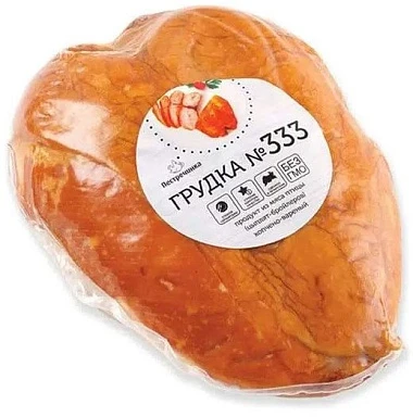 Грудка цыпленка-бройлера копчено-вареная ~800 г Пестречинка