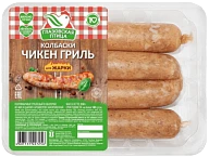 Колбаски для жарки Чикен Гриль охлажденные 350 г Глазовская птица