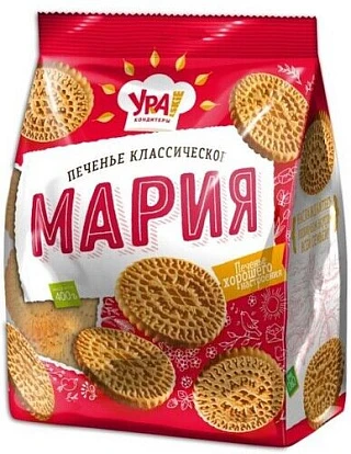 Печенье затяжное Мария 400 г Уральские кондитеры Печенье затяжное Мария 400 г Уральские кондитеры