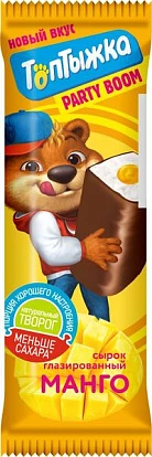Сырок глазированный с манго 12% 40 г Топтыжка