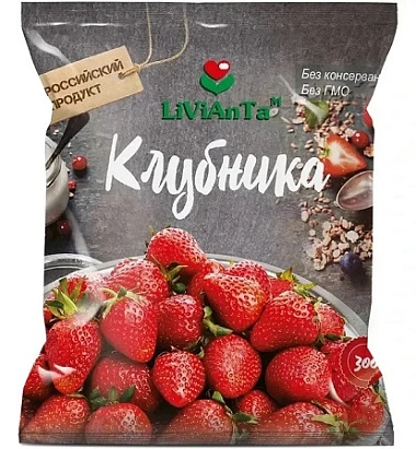 Клубника замороженная 300 г ЛиВиАнТа