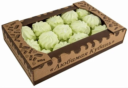 Зефир Классический с соком яблока 800 г Любимая Кубань