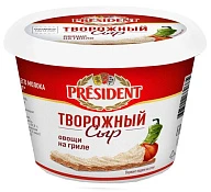 Сыр творожный мягкий с овощами на гриле 54% 140 г Президент