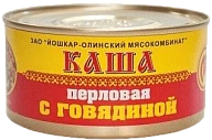 Каша перловая с говядиной №8 325 г Йола
