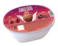 Мороженое сливочное шоколадное с вишней 10% 450 г Анжелато