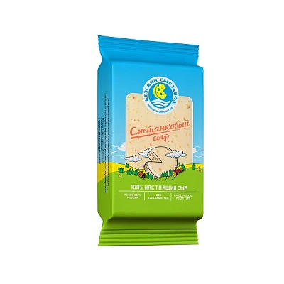 Сыр Сметанковый 50% 200 г Кезский сырзавод