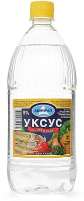 Уксус столовый пищевой 9% 1 л Адмирал