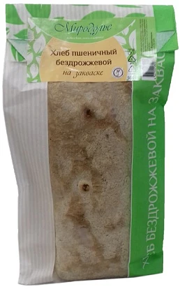 Хлеб бездрожжевой пшеничный 500 г Миродолье